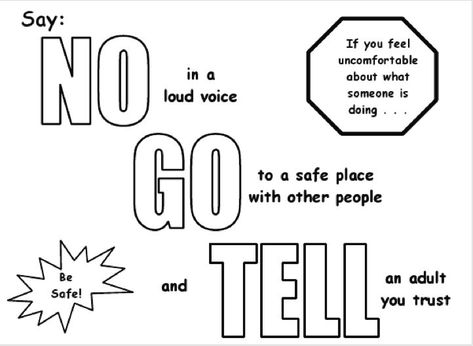 More good lesson ideas Consent Activities, Good Touch Bad Touch Worksheet, Good Touch Bad Touch Activities, Good Touch Bad Touch Lessons Kids, Body Safety For Kids, Safety Town, Teaching Safety, Protective Behaviours, Bad Touch