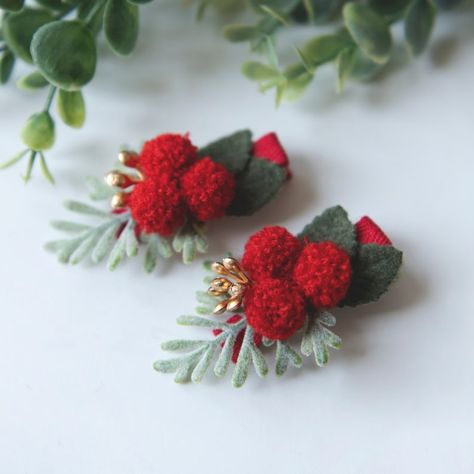 Diy Christmas Hair Accessories, Diy Christmas Accessories, Christmas Hair Bows Diy, Christmas Hairbow, Christmas Headband Diy, Christmas Hair Clips, Christmas Headband Baby, Holiday Hair Bows, Headband Fits