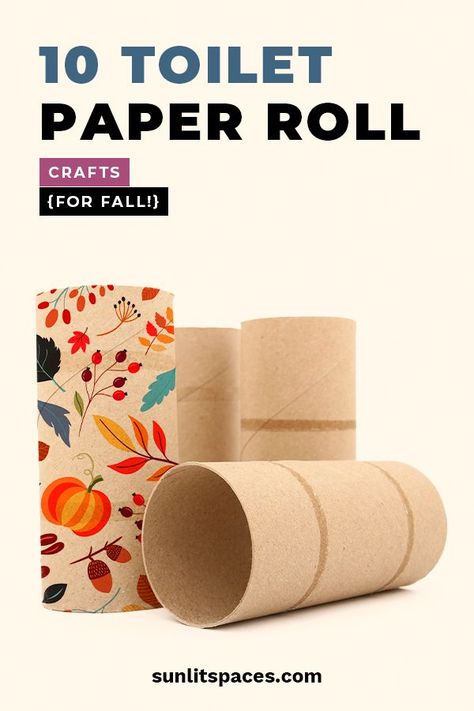 Fall is such a fun time. The crisp chill to the air, the gorgeous leaves and scents of apple and cinnamon. It's also a great time for crafts. Take a look at these 10 Toilet Paper Roll Crafts {for Fall!} #fallcrafts #reuse Fall Toilet Paper Roll Crafts, Fun Toilet, Toilet Paper Roll Diy, Crafts For Fall, Diy Pumpkins Crafts, Paper Towel Crafts, Thanksgiving Crafts Preschool, Preschool Crafts Fall, Paper Towel Tubes