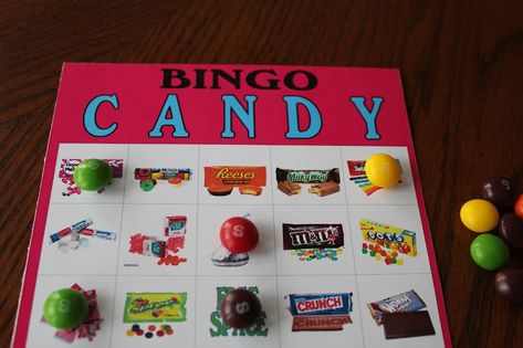 Valentine Party Game, Candy Bag Toppers, Bingo Party, Candy Land Birthday Party, Candy Games, Chocolate Party, Candyland Birthday, Candy Theme, Games For Teens