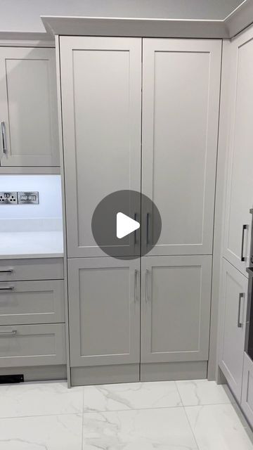 Inward Opening Pantry Door, Pantry Walk Through, Hidden Pantry Doors Walk In, Kitchen Interior Storage Cabinets, Secret Door In Kitchen Hidden Pantry, Kitchen With Doors To Outside, Secret Kitchen Pantry, Hidden Corner Pantry, Small Hidden Pantry