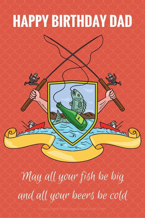 Happy birthday wishes for a fisherman father! happy birth... Happy Birthday Fisherman, Funny Birthday Cartoons, Happy Birthday Motorcycle, Coloring Birthday Cards, Happy Birthday Clip Art, Wish You Happy Birthday, Happy Birthday Card Funny, Birthday Cartoon