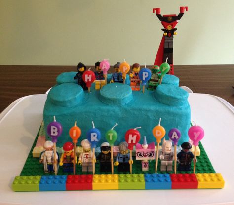 Lego Movie Cake Lego Movie Birthday Cake, Movie Birthday Cake, Lego Movie Cake, Lego Movie Birthday, Lego Movie Party, Movie Cake, Lego Cake, Movie Birthday, Lego Party