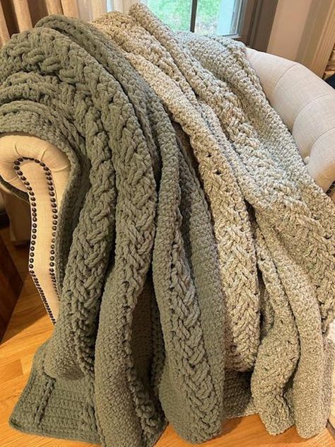 Diy chunky knit blanket