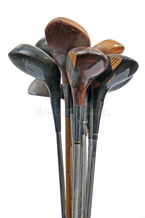 WOODEN VINTAGE GOLF CLUB DECOR Golf Stick, Vintage Golf Clubs, Club Decor, Vintage Golf, Photoshop Effects, Here Comes The Bride, Golf Ball, Golf Club, Golf Clubs