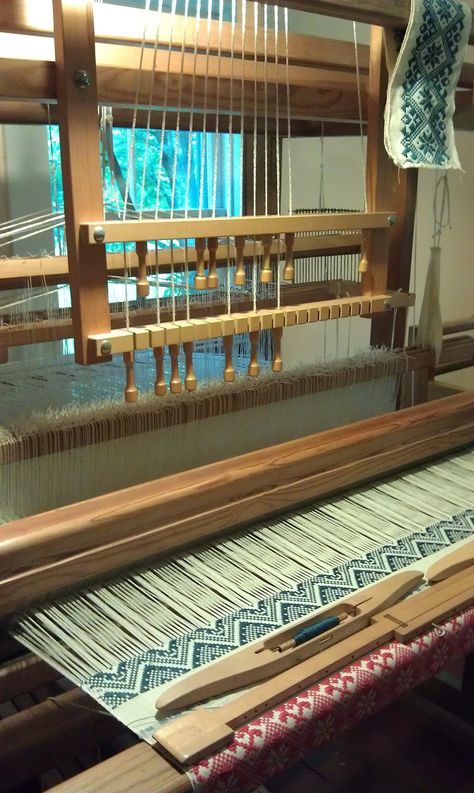 Opphamta Weaving Machine, Rigid Heddle Weaving, Weaving Tools, Weaving Tutorial, Weaving Rug, Sampler Quilts, Loom Bands, Weaving Projects, Weaving Art