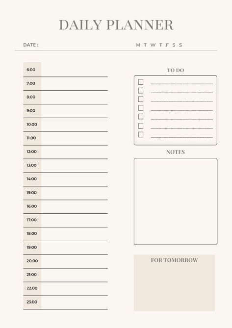 Minimalist Daily Planner #dailydigitalplanner digitalplannerfree #plannerestudosparaimprimir #financialplanner #printableplanners😀. Daily Planner Time Blocking, Daily Schedule Template Aesthetic, Time Table Planner, Daily Block Schedule, Aesthetic Daily Planner, Student Daily Planner, Time Blocking Schedule, Daily Planner Ideas, Time Blocking Planner