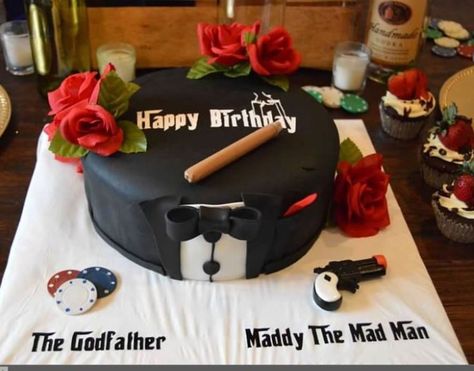 Mafia Theme Party, Mafia Party, 50th Birthday Themes, Italian Themed Parties, 88th Birthday, Sweet 16 Themes, Italian Party, Dad Birthday Cakes, Ideas Cumpleaños