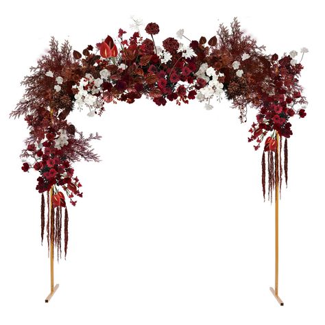 PRICES MAY VARY. 【Square Wedding Arch】-Size: 2*2M (6.56*6.56FT), wedding arches for ceremony. If the product is worn out due to improper logistics and transportation. Please feel free to contact our after-sales service, we will give a solution to satisfy customers. 【Beautiful Square Metal Arches】-Holding the lover's hand, crossing the flower arch, accompanied by the eyes of everyone, oncoming is the scent of flowers, which is the blessing of God. Lovers get marrie 【Stylish Arch Backdrop】-The wed Green And Burgundy Wedding, Frame Backdrop, Tulle Balloons, Metal Wedding Arch, Decoration For Wedding, Metal Wedding, Flower Arch, Wedding Arches, Backdrop Frame