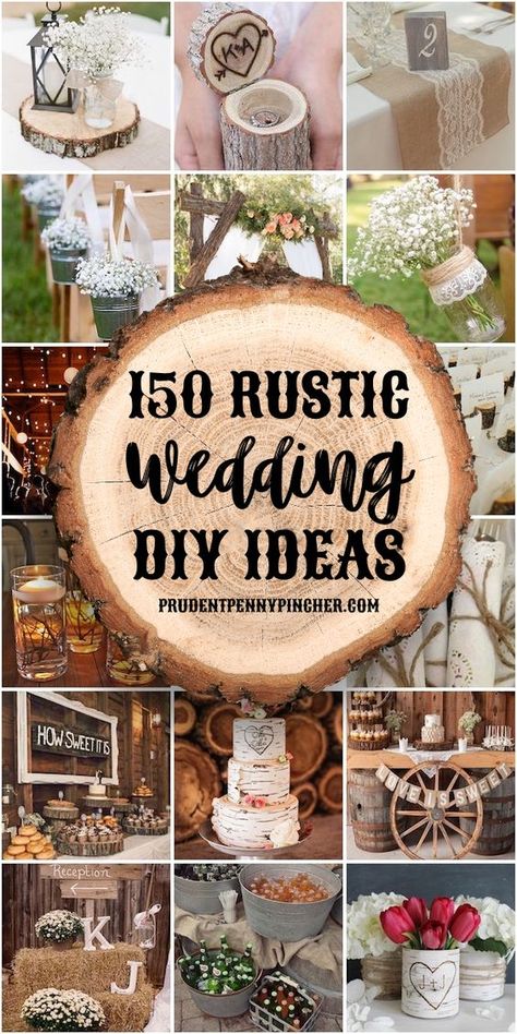 Diy Rustic Wedding Ideas, Wedding Diy Ideas, Diy Rustic Wedding, Rustic Wedding Decor Diy, Rustic Wedding Ideas, Rustic Ideas, Country Wedding Decorations, Rustic Wedding Diy, Centerpieces Wedding