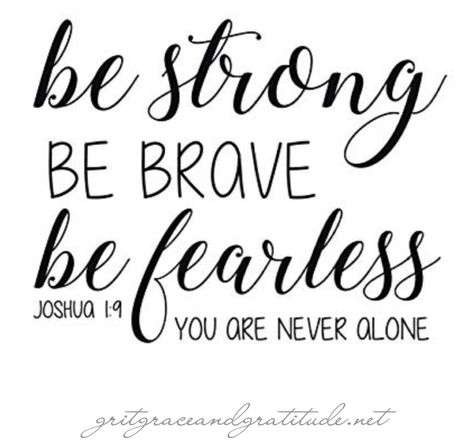 Be strong. Be brave. Be fearless! Religous Quotes, Bible Verses For Girls, Child Bedroom, Church Office, Bible Verse Wall Decals, Be Fearless, Jesus Christus, Inspirational Bible Quotes, Bible Scripture