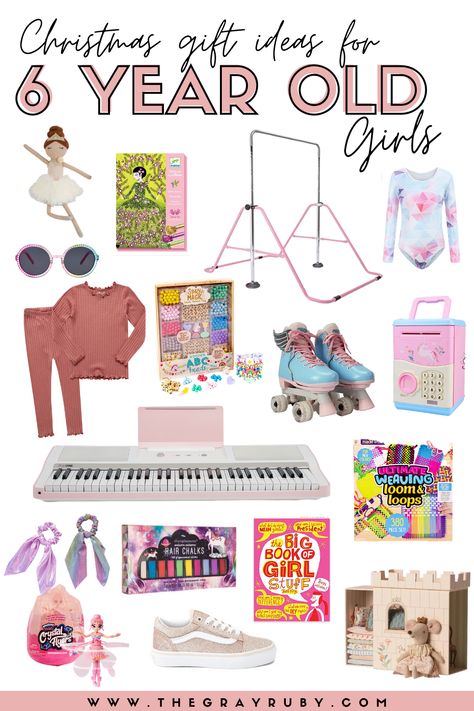 Christmas Gift Ideas for 6 Year Old Girls - The Gray Ruby Diaries Toys For Nine Year Olds, Big Christmas Gifts, Christmas Presents For Girls, Girls Gift Guide, Birthday Presents For Girls, Building Furniture, Girls Unique, Presents For Girls, Celebrating Christmas