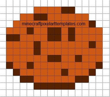 Minecraft Pixel Art Templates: Cookie Minecraft Pixel Art Templates, Grille Pixel Art, Minecraft Cookies, Image Pixel Art, Pixel Art Minecraft, Modele Pixel Art, Diy Minecraft, Easy Pixel Art, Pixel Art Templates