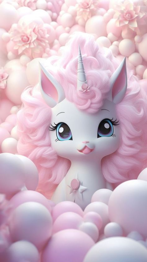 Fluffy pastel unicorn cartoon nature cute. | free image by rawpixel.com / Ake Cute Animated Wallpapers Aesthetic, Unicorn Wallpaper Aesthetic, Kids Ipad Wallpaper, Aesthetic Unicorn, Iphone Wallpaper Unicorn, Unicorn Aesthetic, Wallpaper Unicorn, Cartoon Nature, Background Unicorn