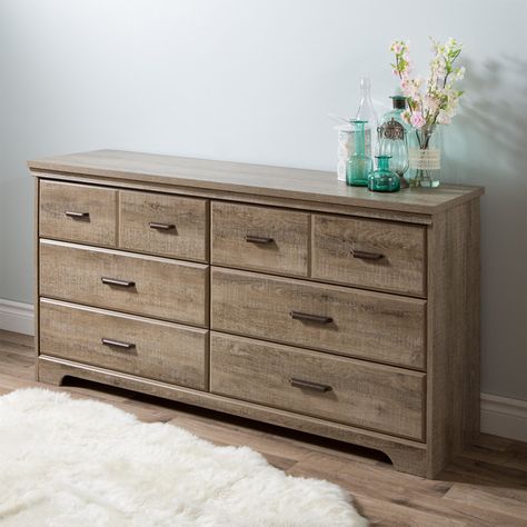 Shop Wayfair for Dressers to match every style and budget. Enjoy Free Shipping on most stuff, even big stuff. Wood Dresser Diy, Oak Dresser, Wooden Dresser, Diy Dresser, Wood Dresser, Double Dresser, 6 Drawer Dresser, Bedroom Dressers, Weathered Oak