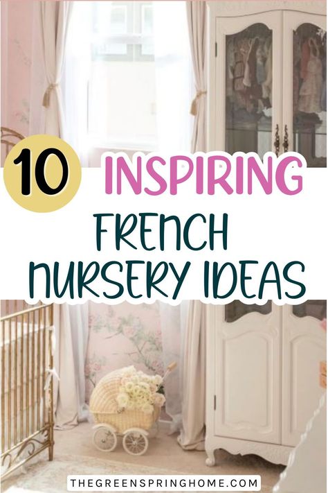 Looking to create a dreamy French nursery for your little one?! You’re going to love these 10 darling French-inspired ideas to help you decorate baby’s room.
Whether you want to keep the room neutral or use a soft, gender-specific color scheme, we’ve got you covered with French nursery ideas for the entire room.
Let’s get started! European Nursery Ideas, Parisian Nursery Vintage, French Nursery Ideas, French Theme Nursery, French Inspired Nursery Girl, French Country Nursery Ideas, Feminine Nursery Ideas, French Themed Nursery, French Country Nursery Girl