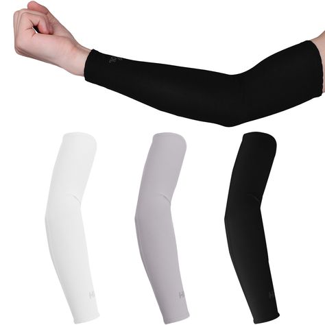 1 Pair Compression Sports Arm Sleeve Basketball Cycling Arm Warmer Summer Running Tennis UV Cycling Arm Warmer, Volleyball Knee Pads, Mode Kylie Jenner, Kacamata Fashion, Outside Activities, Pink Skin, Volleyball Outfits, Arm Sleeves, كريستيانو رونالدو