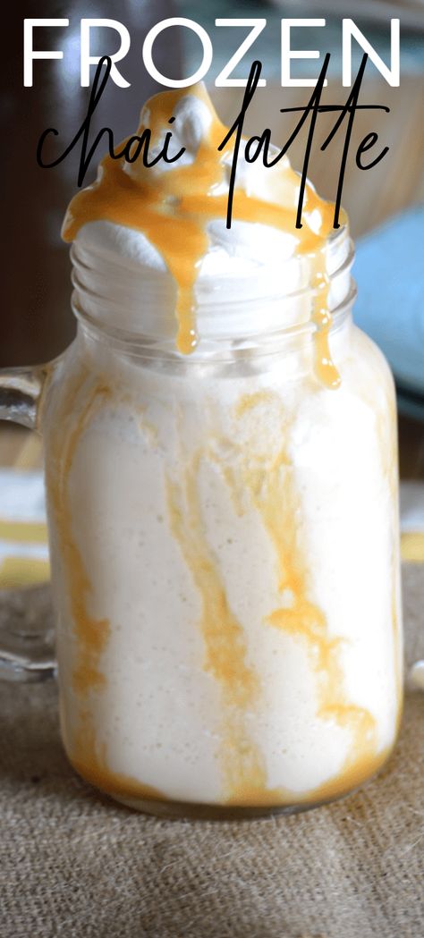 Chai Cream Frappuccino Starbucks, Chai Tea Frappe, Vanilla Chai Frappe Recipe, Vanilla Chai Frappe Mcdonalds, Summer Latte Ideas, Chai Frappe Recipe, Chi Tea Latte Recipe, Chia Latte Recipe, Chai Frappuccino