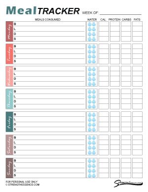 free printable meal tracker pdf template download Meal Log Printable, Free Calorie Tracker Printable, Weekly Food Log Printable Free, Free Printable Food Log, Calorie Tracker Template, Meal Journal Template, Macro Tracker Printable, Diet Planner Printable Free, Bariatric Food Journal Printable Free