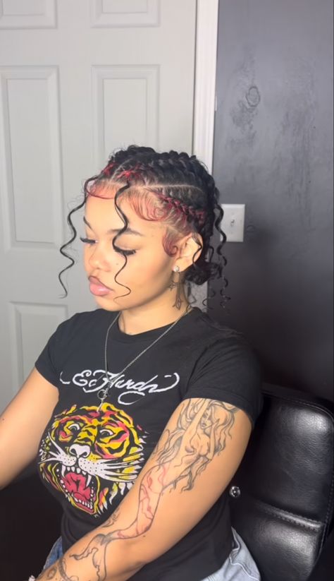 Boho Feed In Braids, Freestyle Braids, Boho Braided Hairstyles, Straightening Natural Hair, Feed In Braids, Braided Hairstyles For Black Women Cornrows, Big Box Braids Hairstyles, Feed In Braids Hairstyles, Braided Cornrow Hairstyles