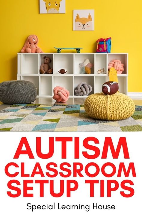 Special Education Classroom Setup, Sensory Classroom, Classroom Learning Space, Therapy Practice, Special Education Elementary, Classroom Tips, Autumn Activities For Kids, Homeschool Activities, Classroom Setup