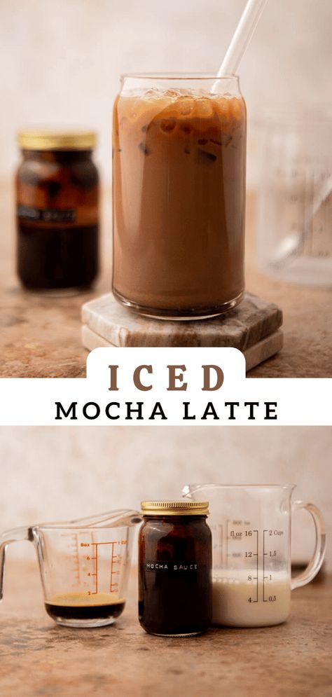 This easy iced mocha latte recipe is the best way to take you coffee game up a notch this summer. Iced Mocha Latte Recipe, Mocha Latte Recipe, Homemade Chocolate Syrup, Mocha Recipe, Chocolate And Coffee, Easy Autumn Recipes, Copycat Starbucks Recipes, Iced Mocha, Mocha Coffee