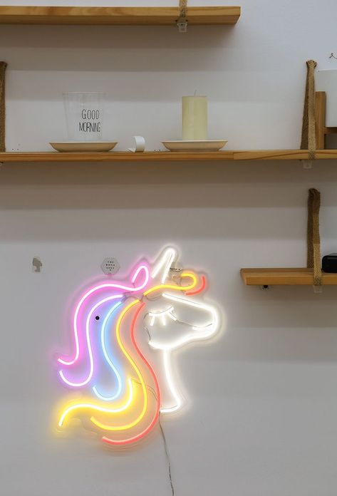 Unicorn Signs, Neon Unicorn, Giant Letters, Neon Sign Art, Unicorn Foods, Neon Party, Light Sign, Neon Light Signs, Neon Art