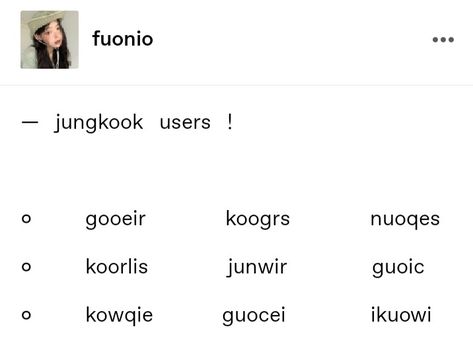 Jungkook Nicknames, Jungkook Username Ideas, Bts Username Ideas, Kpop Usernames Ideas, User Ideas, Usernames Ideas, Usernames For Instagram, Instagram Feed Goals, Cute Crush Quotes