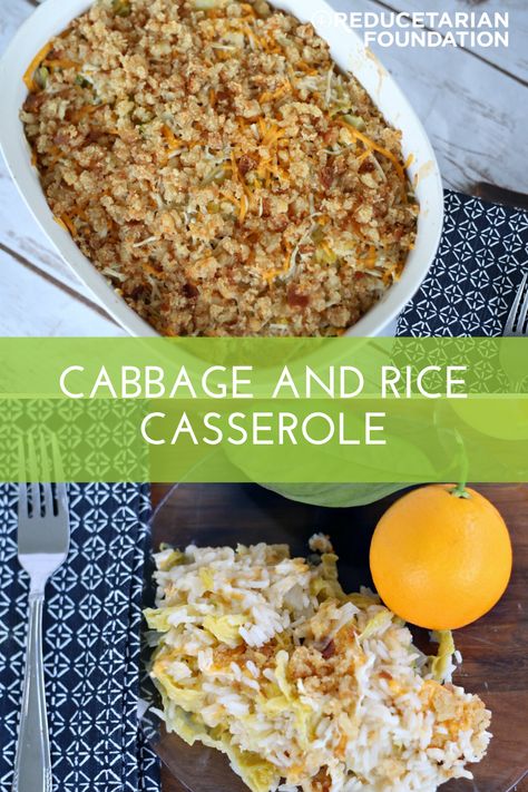 Cabbage and Rice Casserole Recipe Cabbage Rice Casserole, Rice Cabbage Recipes, Cabbage And Rice Casserole, Rice And Cabbage Recipes, Cabbage Rice Recipes, Cabbage And Rice Recipes, Cabbage Tomato Recipe, Rice And Cabbage, Rice Casserole Dishes