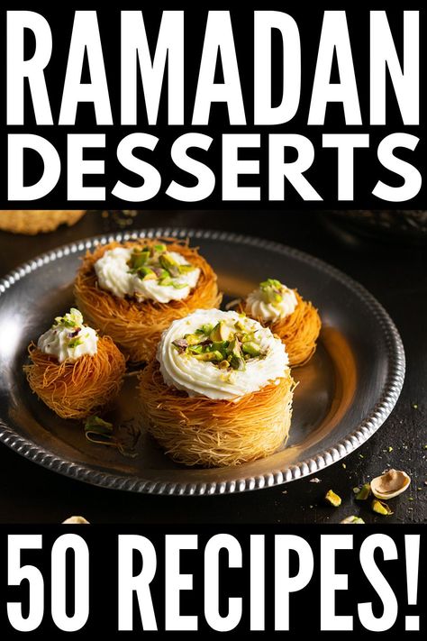 Iftar Dessert Ideas, Ramadan Sweets Ideas, Food Ideas For Ramadan, Ramadan Cooking Ideas, Easy Ramadan Desserts, Ramadan Meals Ideas, Middle East Dessert, Ramadan Recipes Desserts, Ramadan Desserts Recipes