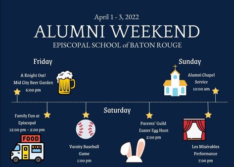 Alumni, let’s REUKNIGHT! Join us for this year's Alumni Weekend on April 1-3, 2022. We have all types of events scheduled throughout the weekend so we hope you will join us and celebrate this special community. Alumni Baseball Game Ideas, Alumni Relations Ideas, College Alumni Events Ideas, Alumni Events Ideas, Alumni Event Ideas, College Event Ideas, Class Reunion Planning, Get Together Ideas, College Reunion