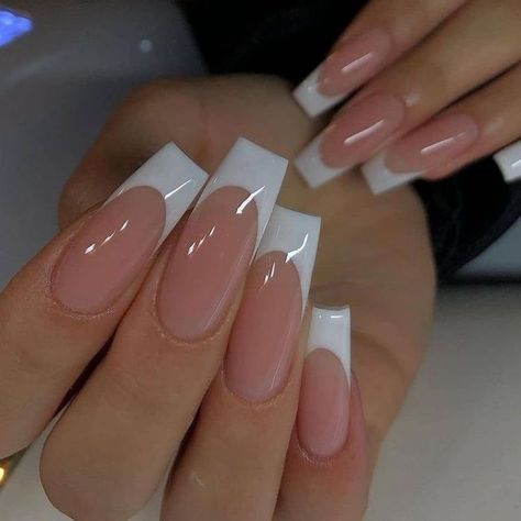 French Manicure Nails, Ombre Acrylic Nails, Work Nails, French Tip Acrylic Nails, French Acrylic Nails, Classy Acrylic Nails, Her Nails, Instagram Nails, Acrylic Nails Coffin Short