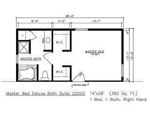 Master suite could be 1st or 2nd floor addition Bedroom Bathroom Addition Plans, Second Story Addition Floorplan, Walk In Closet Master Bath, Add On Master Suite Floor Plans, Pass Through Closet To Bathroom, Pass Through Bathroom, Master Bath Plans, Walk Thru Closet To Bathroom, Modular Additions