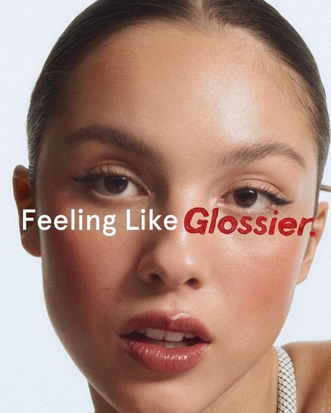 Beauty Ad Campaign, Lipgloss Campaign Shoot, Beauty Promotion Design, Beauty Advertising Ad Campaigns, Makeup Creative Ads, Make Up Campaign, Typography Campaign, Glossier Ad Campaign, Ad Campaign Design