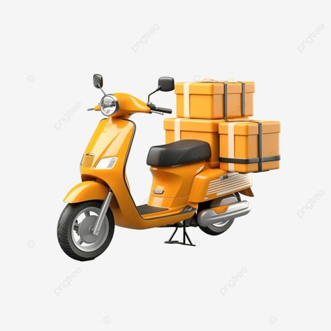 3d illustration delivery bike in logistic Bike Delivery, Delivery Bike, Transparent Image, 3d Illustration, Business Flyer, Png Transparent, Png Image, Free Download, For Free