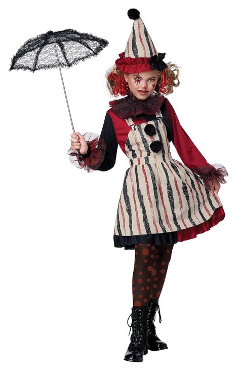 PRICES MAY VARY. Size: X-Large 100% polyester Pullover long sleeve stretchy shirt Skirt has elastic waist in back Matching suspenders are length adjustable Toddler Costumes Girl, Halloween Infantil, Mascaras Halloween, California Costumes, Color Block Shirts, Cute Clown, Fancy Dress Up, Clown Costume, Toddler Costumes