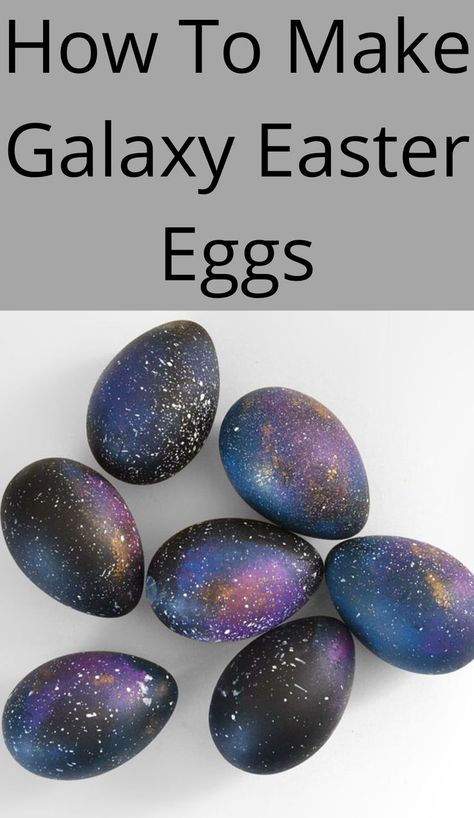 How To Make Galaxy Easter Eggs Galaxy Easter Eggs, Cream Easter Eggs, Shaving Cream Easter Eggs, Food Recipes Dessert, Funny Easter Eggs, Easter Egg Decoration, Egg Hacks, Diy Easter Eggs, Chicken Drawing