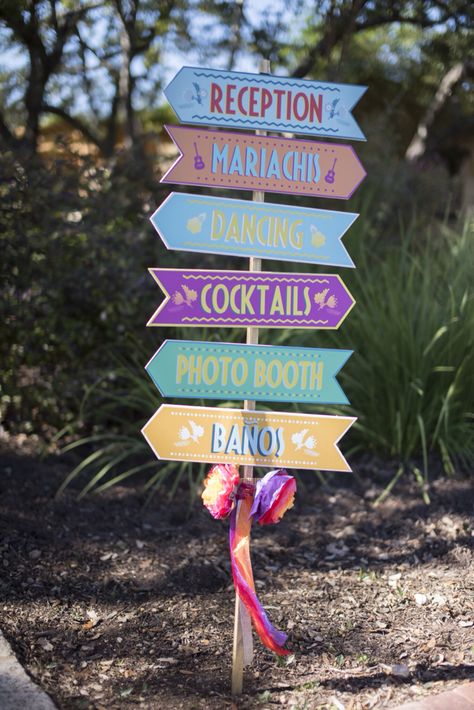 Mexican styled direction signs - Camp Lucy - 11.01.14 Forever Young Party, Hen Fest, Festival Themed Party, Direction Signs, Dripping Springs Texas, Coachella Party, Camp Lucy, Safari Wedding, 25th Birthday Parties