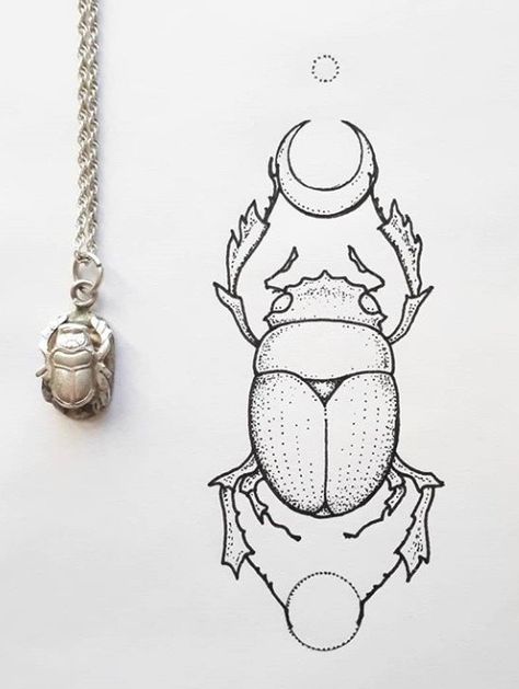 Scarab Beetle Illustration Vintage, Scarab Beetle Tattoo Egyptian Meaning, Egyptian Bug Tattoo, Simple Beetle Tattoo, Scarab Beetle Tattoo Design, Scarab Beetle Drawing, Scarab Tattoo Design, Beetle Line Art, Scarab Drawing