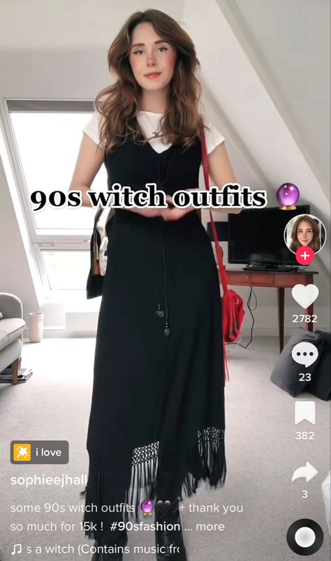 90s witchy fashion outfits Witchy Birthday Outfit, Preppy Witchy Outfits, Daily Witch Outfit, Formal Witch Outfit, Comfy Witchy Outfits, 90s Witch Aesthetic Fashion, 90’s Witch Outfits, Witchy Mom Outfits, Salem Outfits Summer