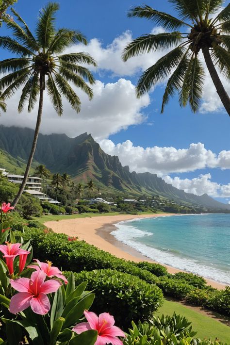 Uncover the Enchanting Charms of Windward Oahu 🌺 Oahu Landscape, Oahu Hawaii Aesthetic, Hawaiian Aesthetic, Beach Views, Ocean Nature, Hawaii Oahu, Beach Side, Scenery Pictures, Hawaiian Beaches