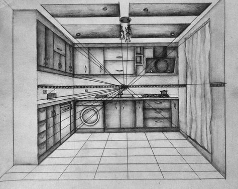 Room In 1 Point Perspective, 1pt Perspective Drawings, One Point Perspective Drawing Architecture, One Point Perspective Exterior, Perspective Drawing 1 Point, Perspektif 1 Titik Hilang Interior, One Point Perspective Drawing Interior, Two Point Perspective Drawing Interior, One Point Perspective Drawing Landscapes