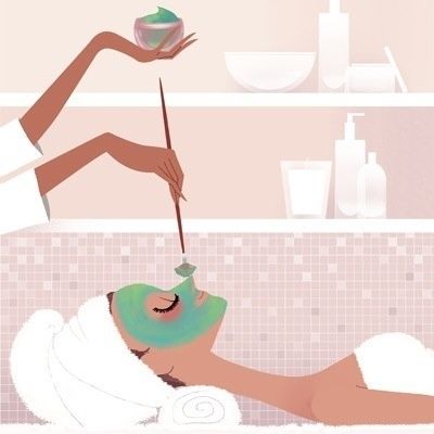 Spa Illustrations | Pin by LT on Illustrations - Salon & Spa | Pinterest Image Girly, Skin Care Pictures, Types Of Facials, Oxygen Facial, Diy Facial, Acne Facial, Skin Care Spa, Facial Spa, Beauty Illustration