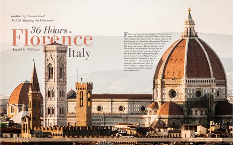 Travel Editorial: Florence on Behance Travel Editorial, Florence Art, Inktober 2024, Workplace Design, Travel Brochure, Tuscany Italy, Design Typography, Florence Italy, Adobe Indesign