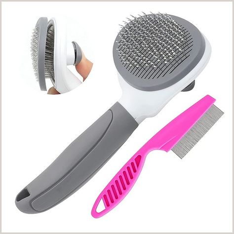 Cat Brush for Shedding and Grooming, Pet Self Cleaning Slicker Brush with Cat Hair Comb by Cat Hair Brush, Dog Room Decor, Cat Massage, Cat Brush, Slicker Brush, Cleaning Pet Hair, Pet Brush, Indoor Cats, Dog Brushing