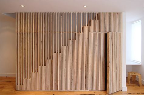 Bedford-Stuyvesant Duplex | Adam Alter | Archinect تحت الدرج, Staircase Storage, Stairway Design, Stairs Design Modern, Casa Country, Lan Can, Home Stairs Design, Modern Stairs, Interior Stairs