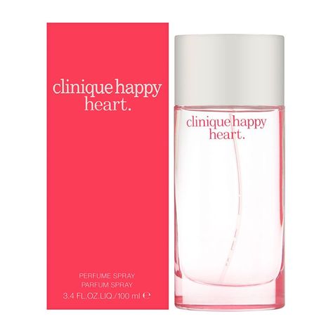 Clinique Happy Heart, Clinique Perfume, Clinique Happy, Beauty Regimen, Heart Women, Makeup Gift, Happy Heart, Womens Fragrances, Floral Scent