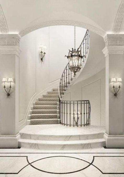 Classic Stairs Design, Birthday Home Decoration Ideas, Decoration Ideas For Wedding, Decoration Ideas For Birthday, Birthday Home Decoration, Luxury Stairs, Cozy Baby Room, Dream Bedroom Inspiration, Warm Home Decor