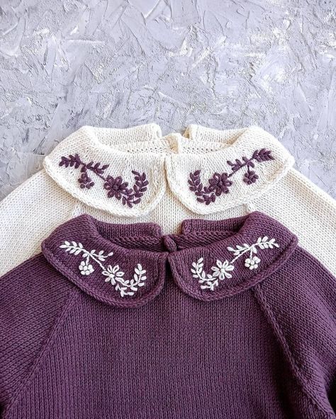 New Beautiful Baby Outfit Designs Knitted Mittens Pattern, Knitting Stitches Tutorial, Baby Sweater Knitting Pattern, Crochet Knit Stitches, Knit Baby Sweaters, Baby Knitwear, Mittens Pattern, Embroidery On Clothes