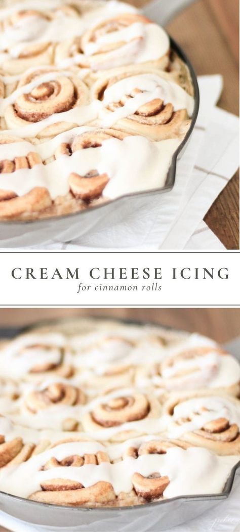 Icing For Cinnamon Rolls, Best Cream Cheese Icing, Easy Cream Cheese Icing, Cinnamon Roll Frosting, Cream Cheese Icing Recipe, Cream Cheese Butter, Cream Cheese Frosting Easy, Cinnamon Roll Icing, Homemade Rolls